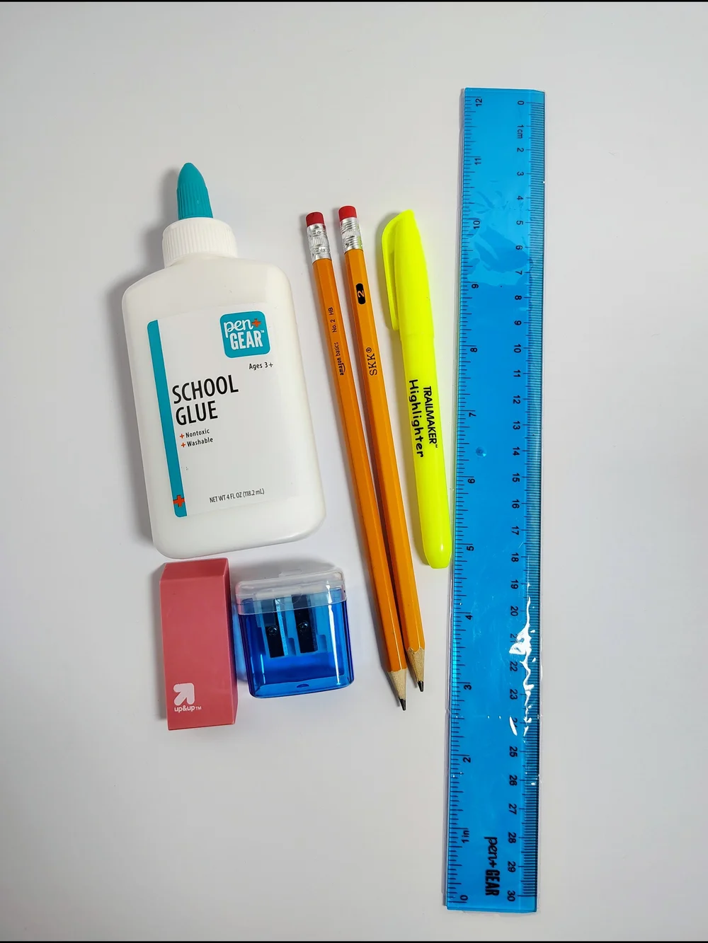 Back to School Supply Bundle Folders, Notebook, Filler Paper, Glue & Accessories